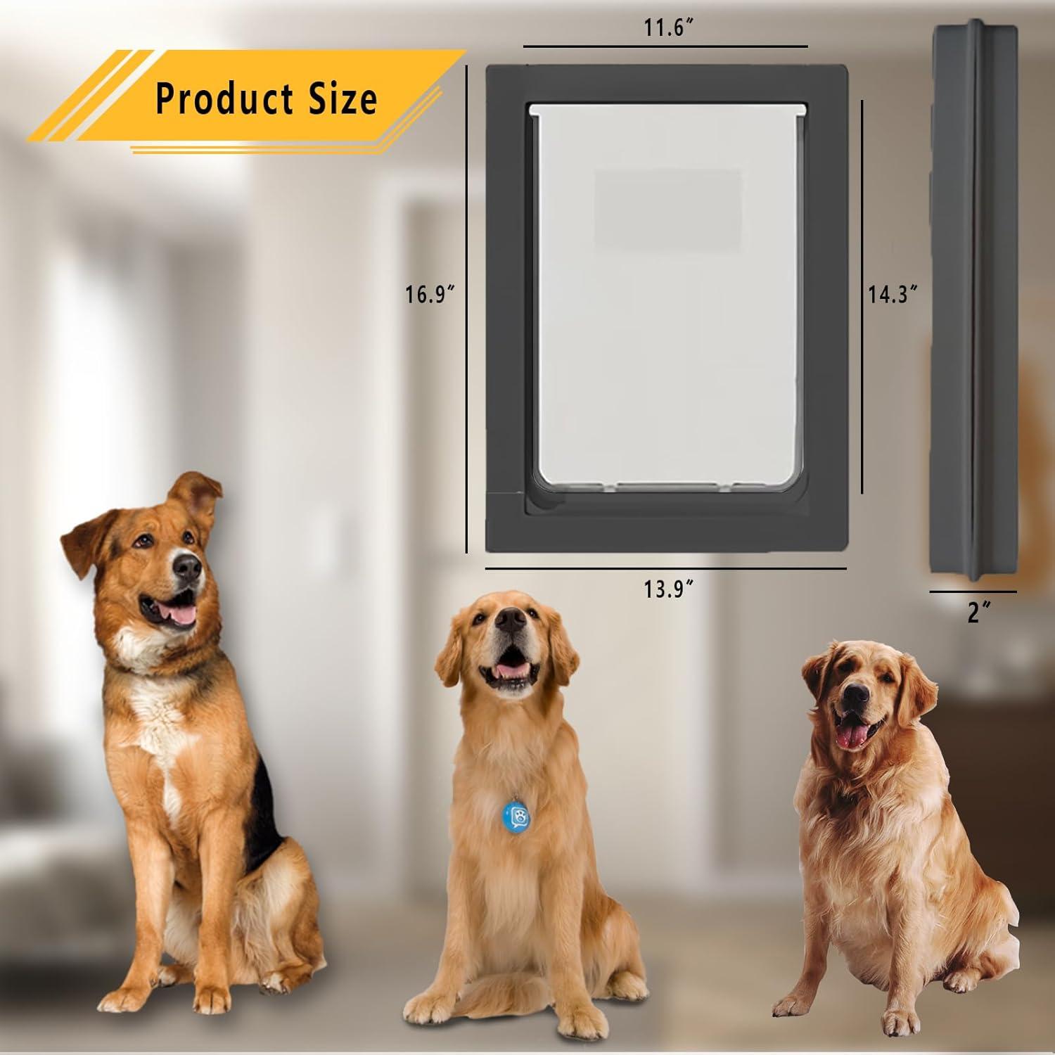 Puerta para Perros Grande Grestorm 42.93x35.31cm Magnética