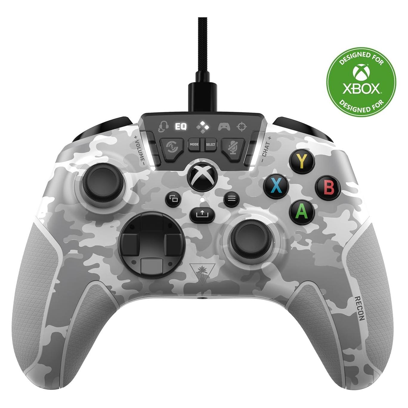 Turtle Beach Recon Controller Wired Game Controller Officially Licensed for Xbox Series X, Xbox Series S, Xbox One & Windows - Audio Enhancements, Remappable Buttons, Superhuman Hearing – Arctic Camo