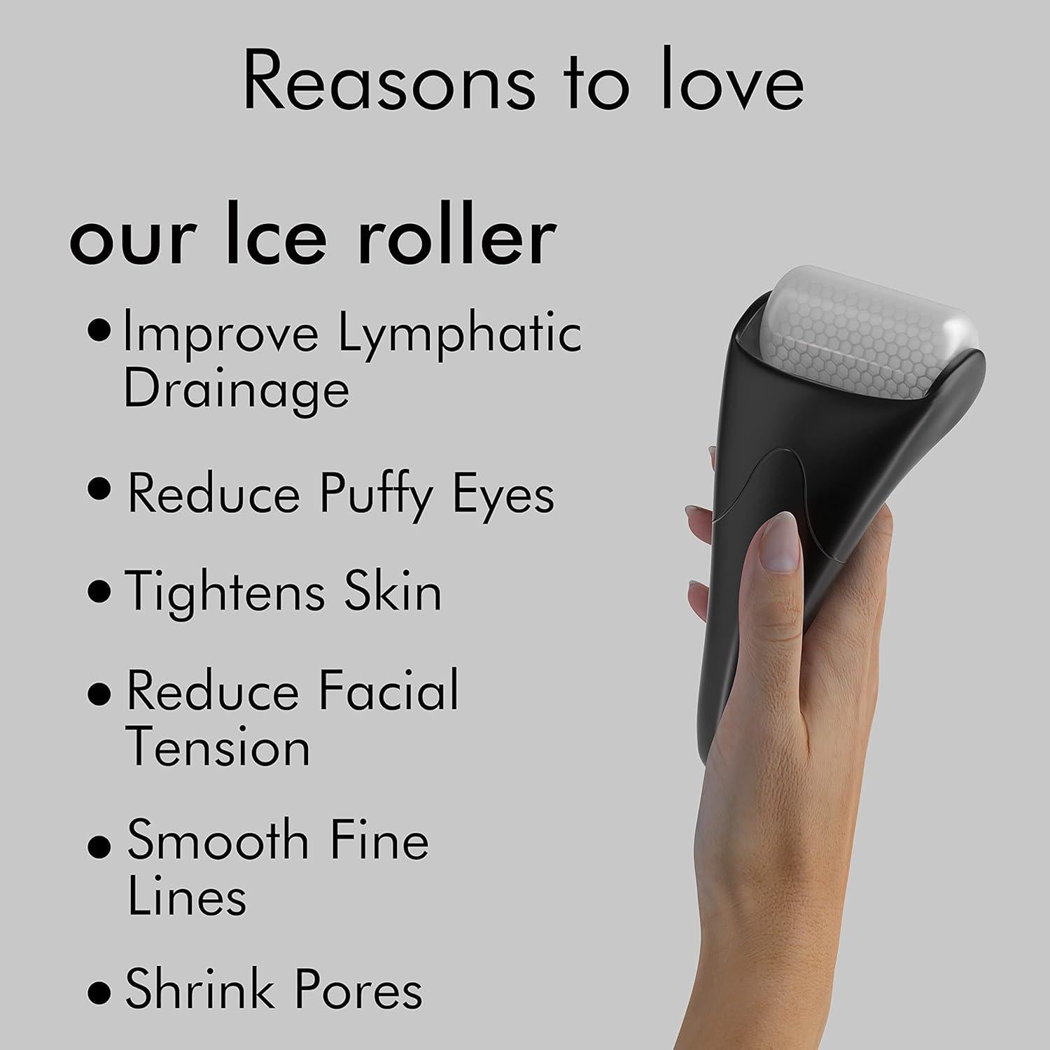 Juego de Rodillo de Hielo y Gua Sha Albatross para Cuidado Facial