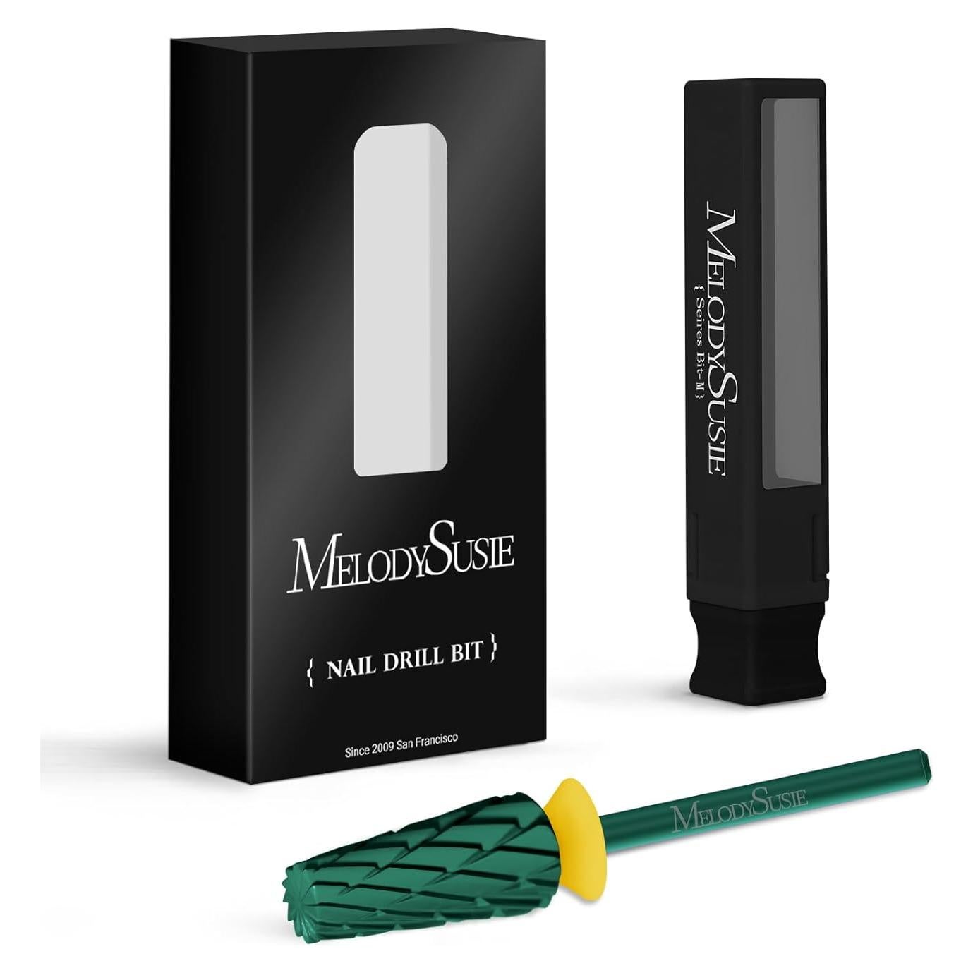 Brocas de Taladro para Uñas MelodySusie 5 en 1 Carburo Verde
