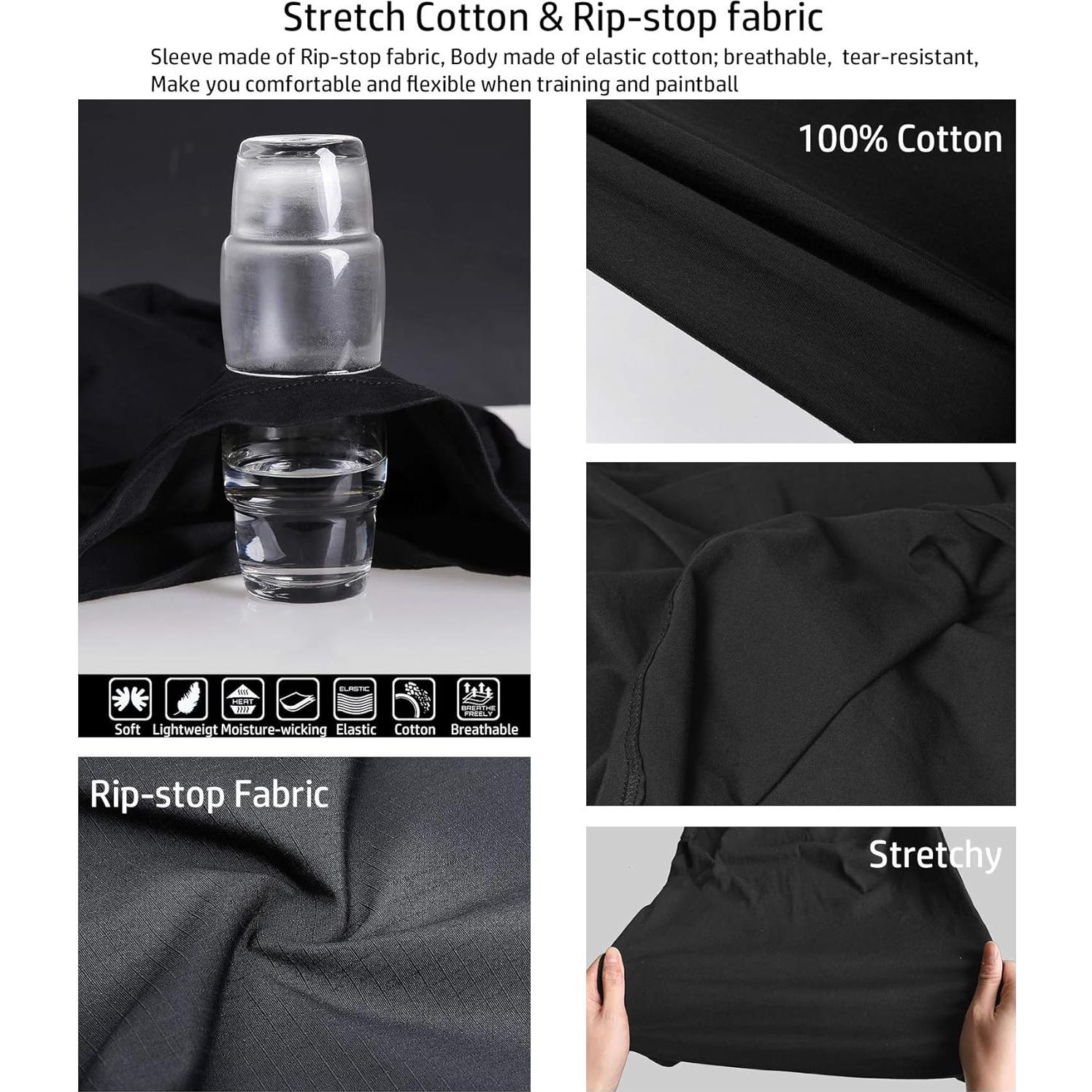 Camisa Táctica de Combate Carwornic para Hombres - Manga Larga