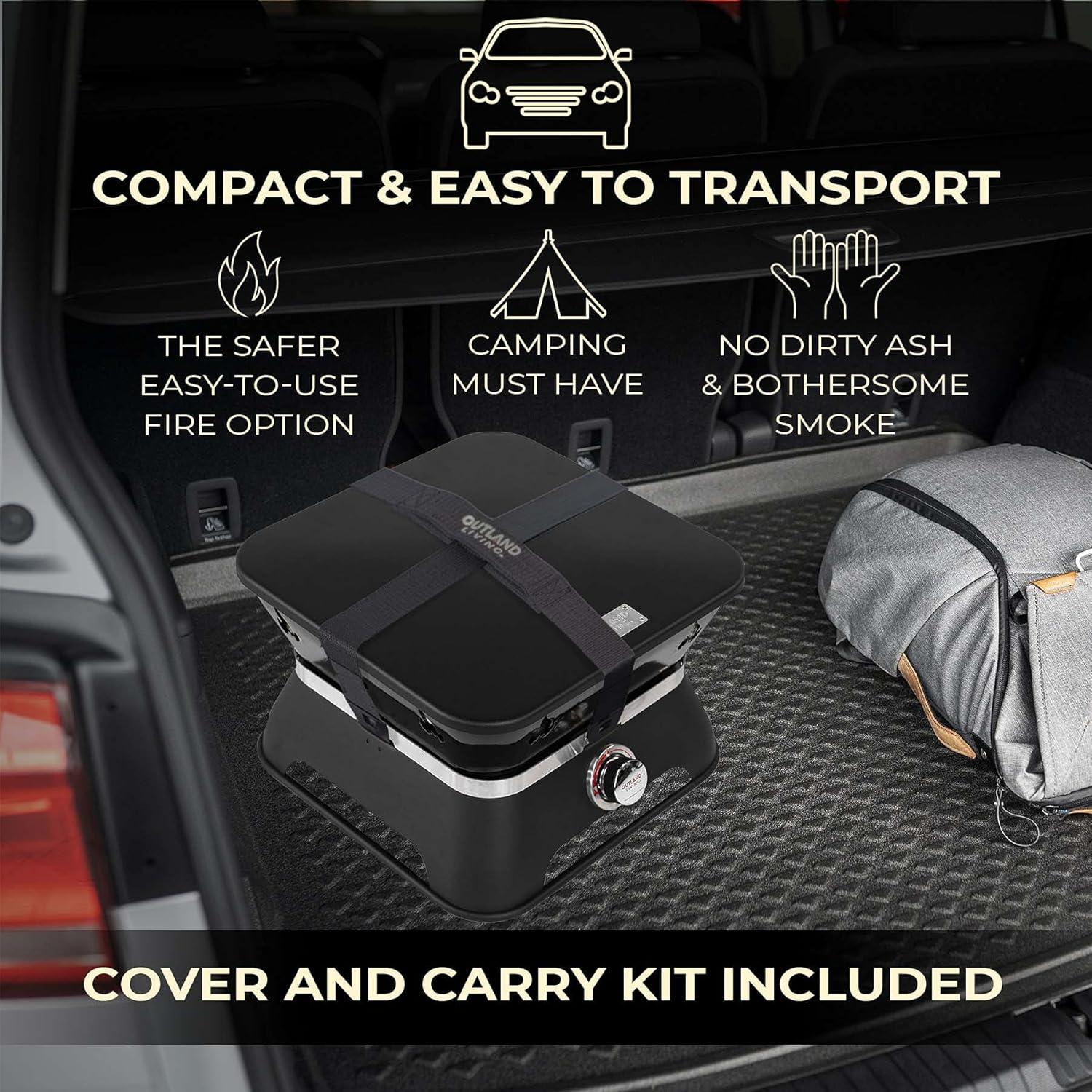 Fogón Portátil Outland Living Firecube 10,21 kg Cuadrado