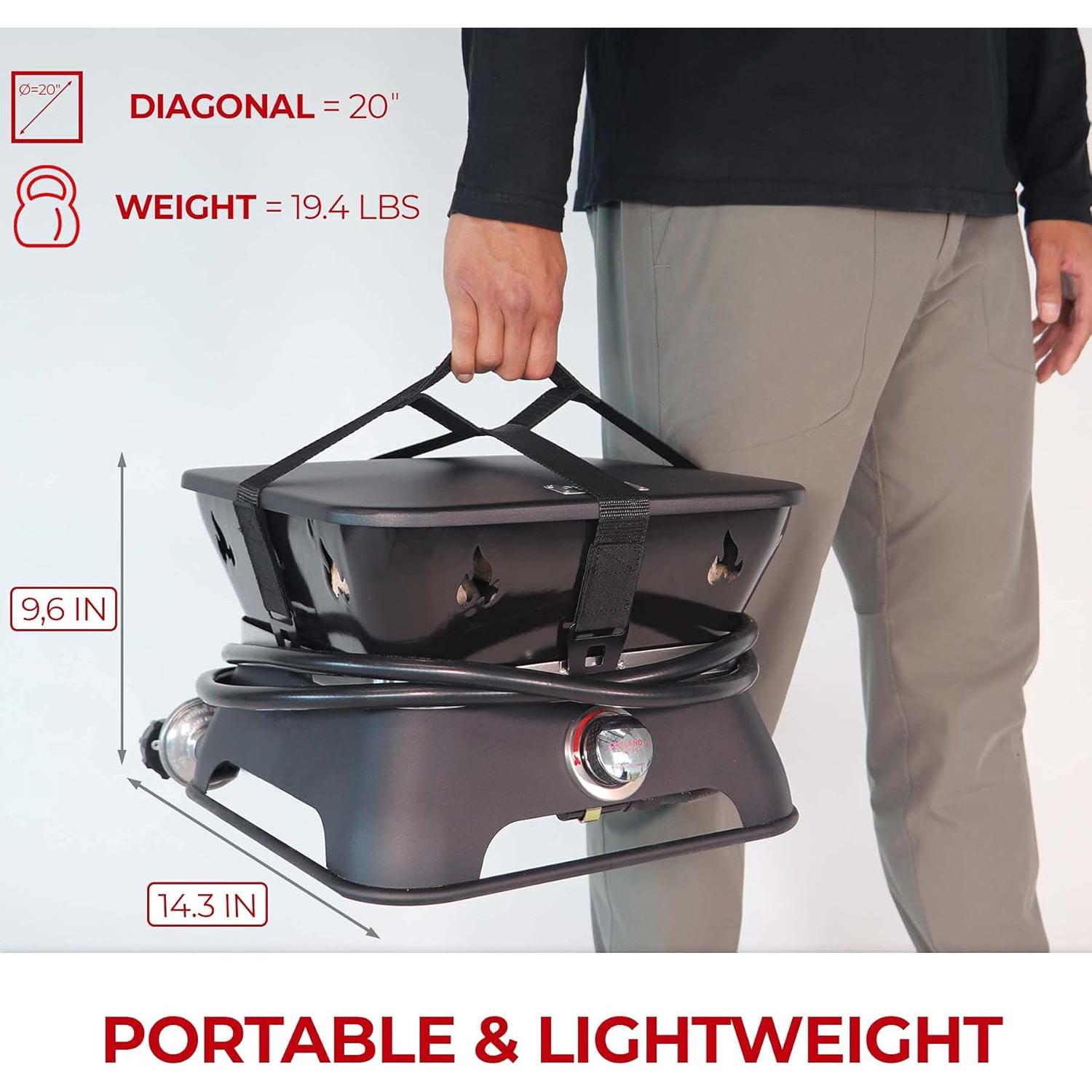 Fogón Portátil Outland Living Firecube 10,21 kg Cuadrado