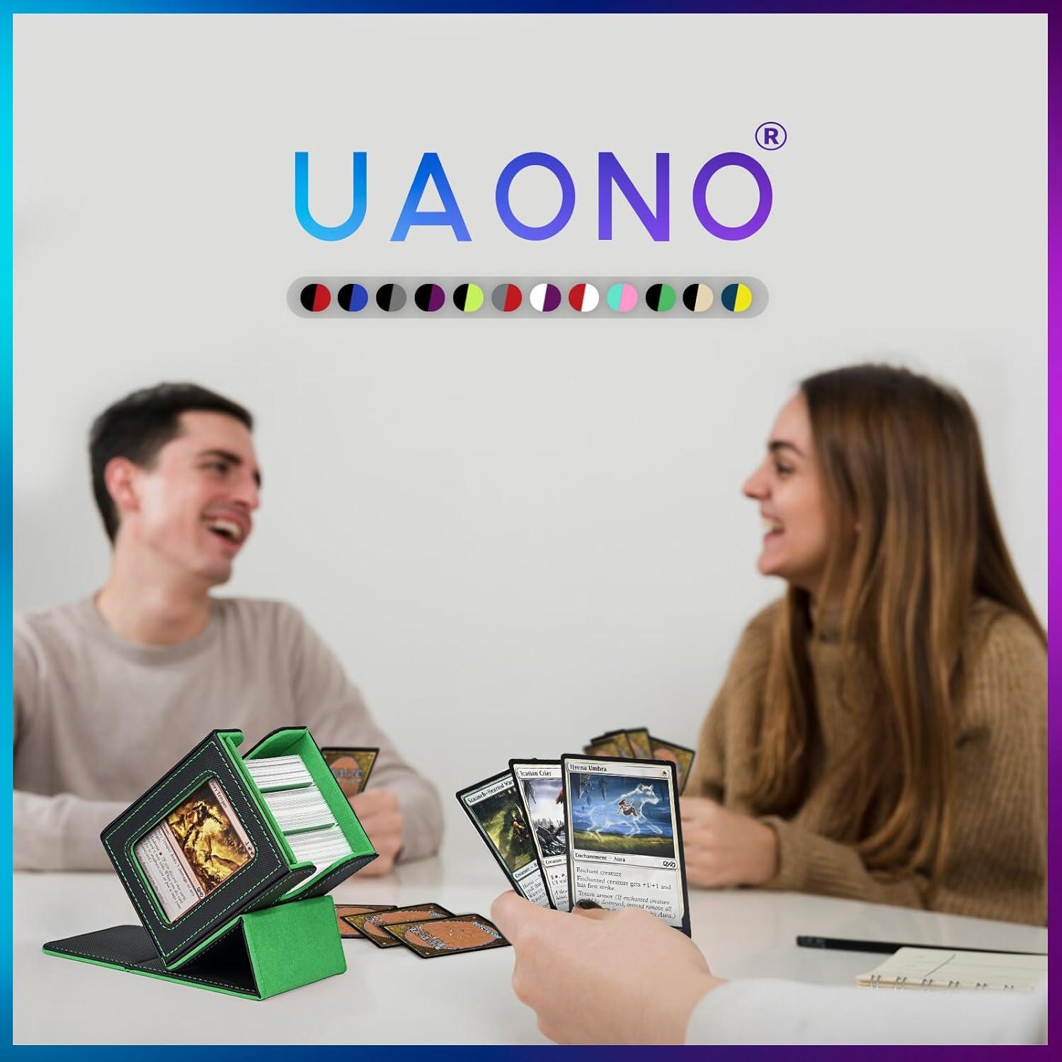 Caja de Almacenamiento para Cartas UAONO - 100+ Cartas Doble Manga