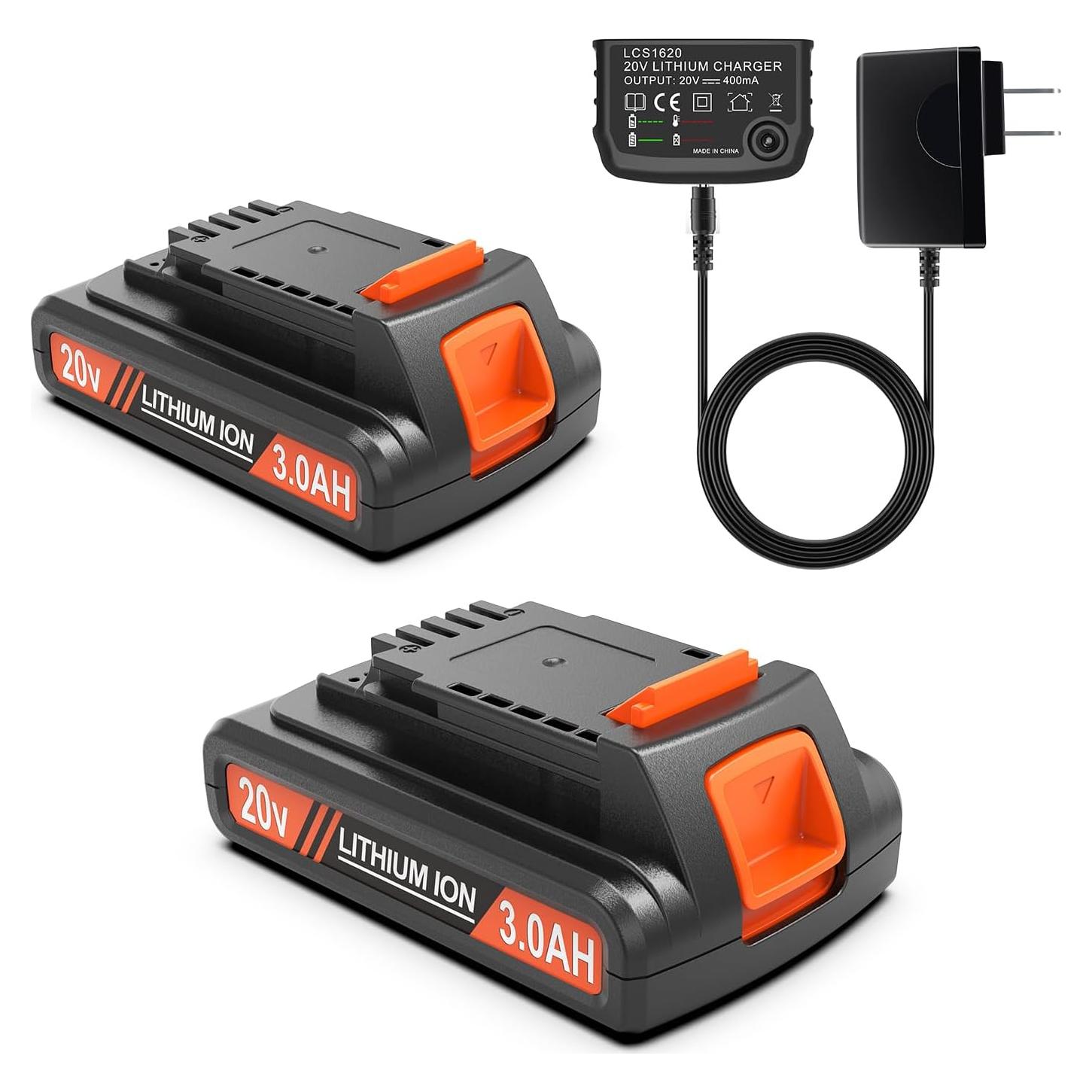 Paquete de 2 Baterías Li-ion 3000mAh 20V PEYESTEN con Cargador