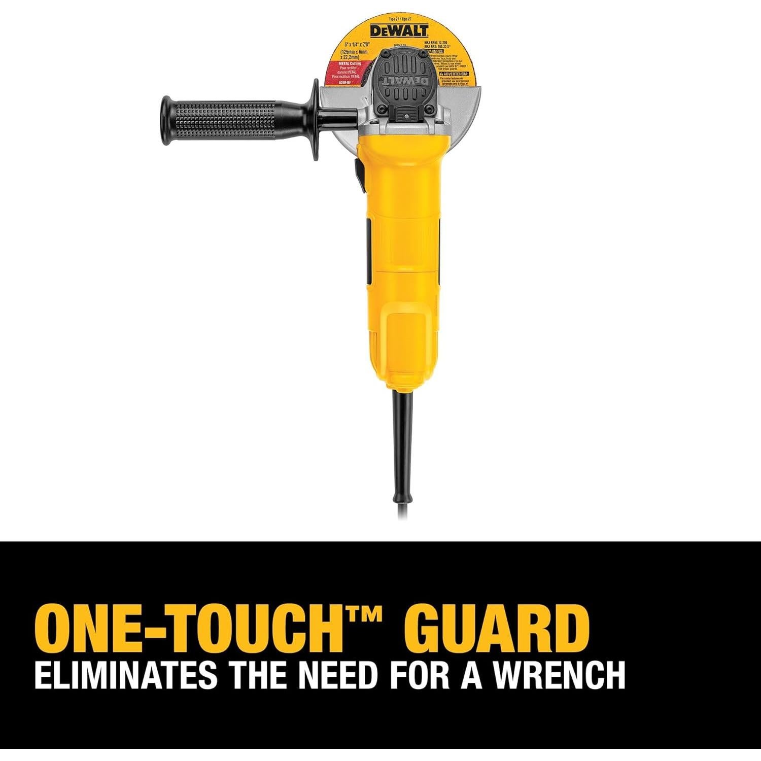 DEWALT Angle Grinder, One-Touch Guard, 4-1/2 -Inch (DWE4011)