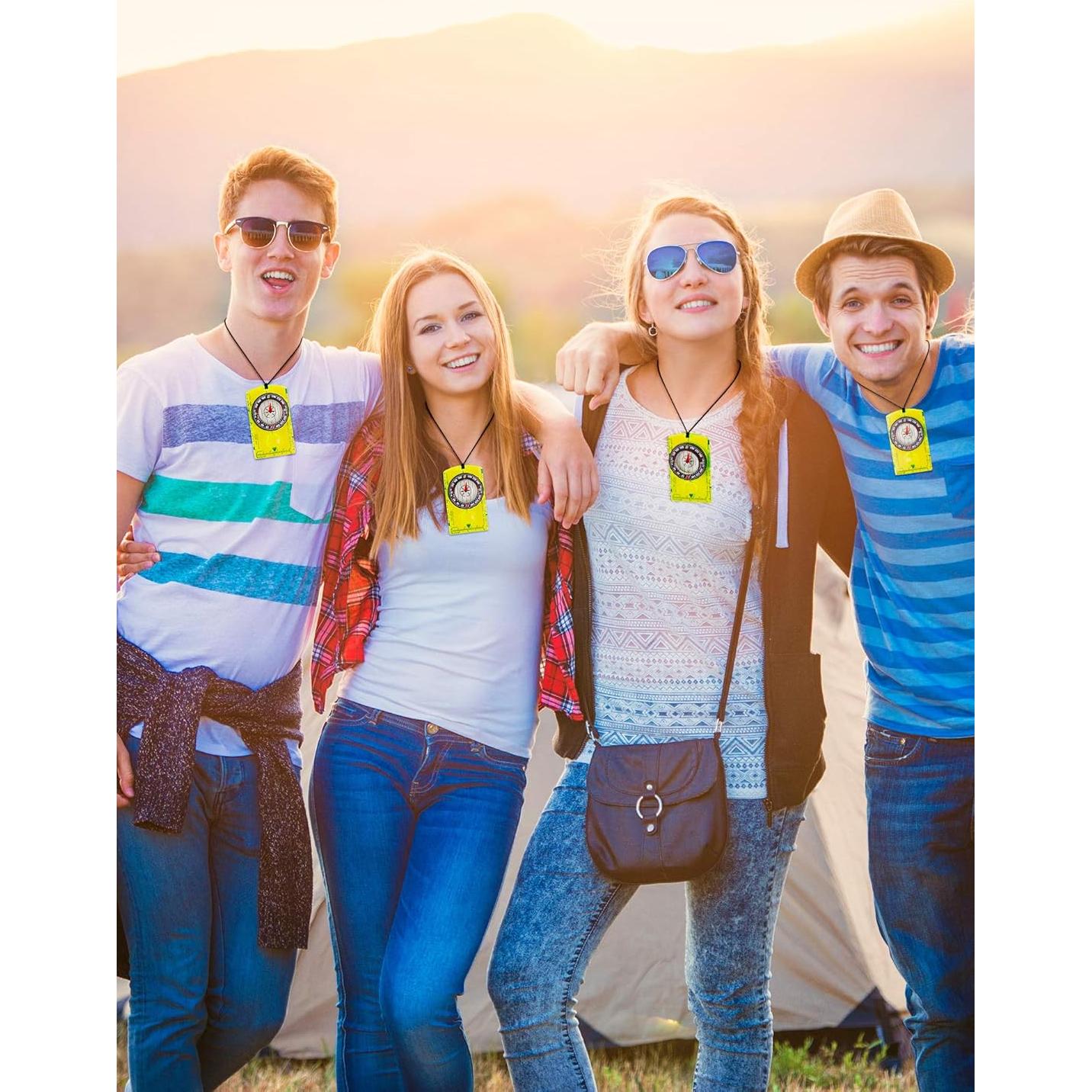 Juego de 6 Brújulas Gejoy para Senderismo y Camping