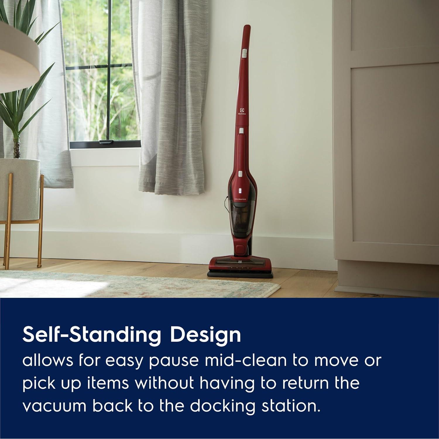 Aspiradora Inalámbrica 2-en-1 Electrolux Ergorapido Pet 48 min