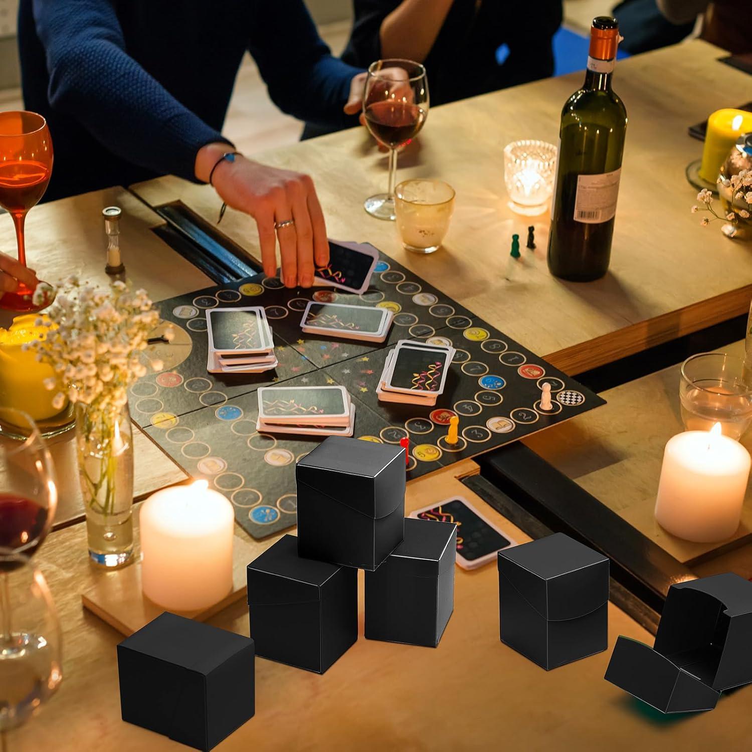 Caja de Almacenamiento para Cartas Deekin - 18 Unidades, Negro, 10x7.1x5 cm