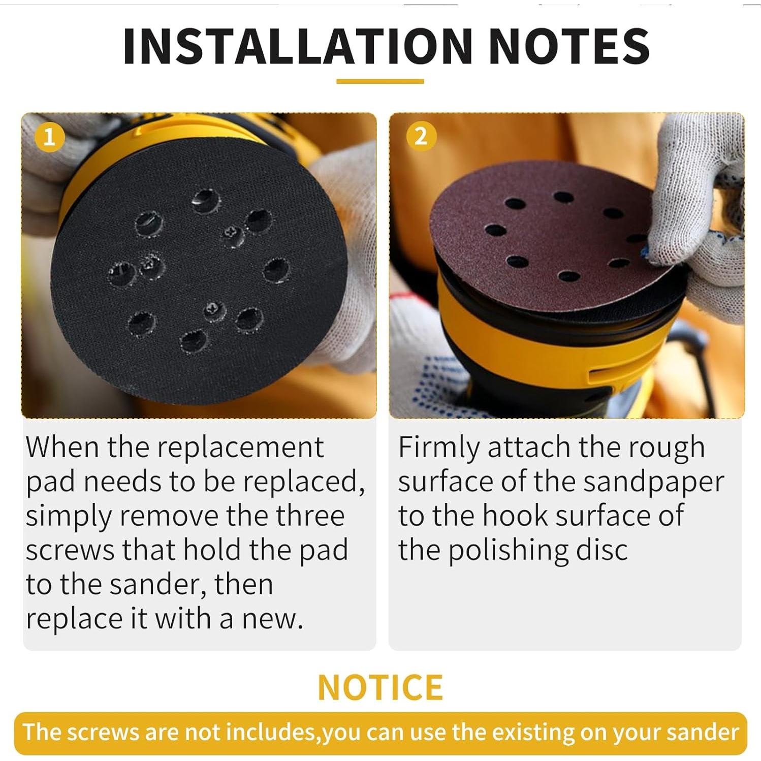 Almohadilla de Lijado 5" Gnellkoor para Lijadora DeWalt