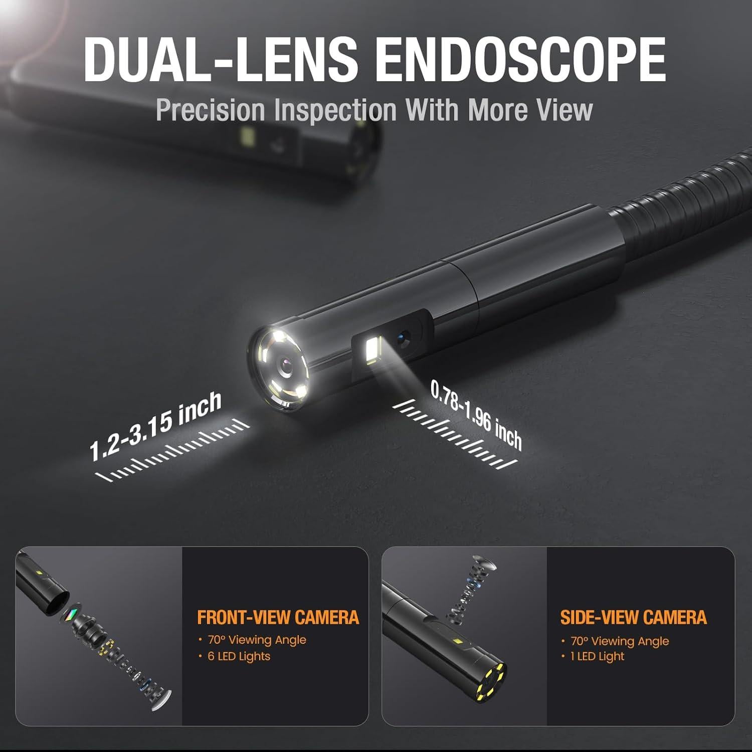 Cámara de Inspección Teslong NTS300 Doble Lente 1m IP67