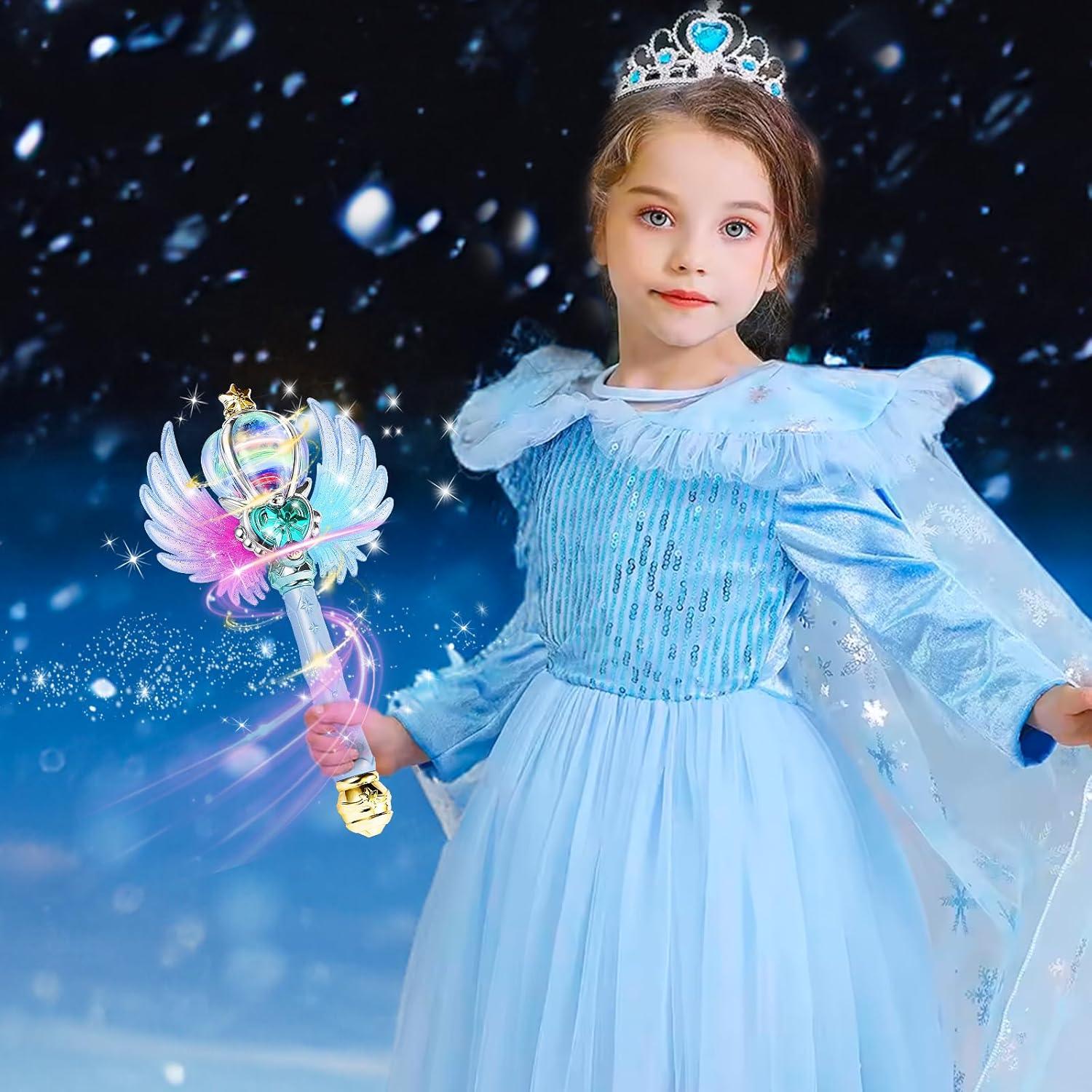 Varita de Copo de Nieve Iluminada EnchantZone 32.3 cm Azul