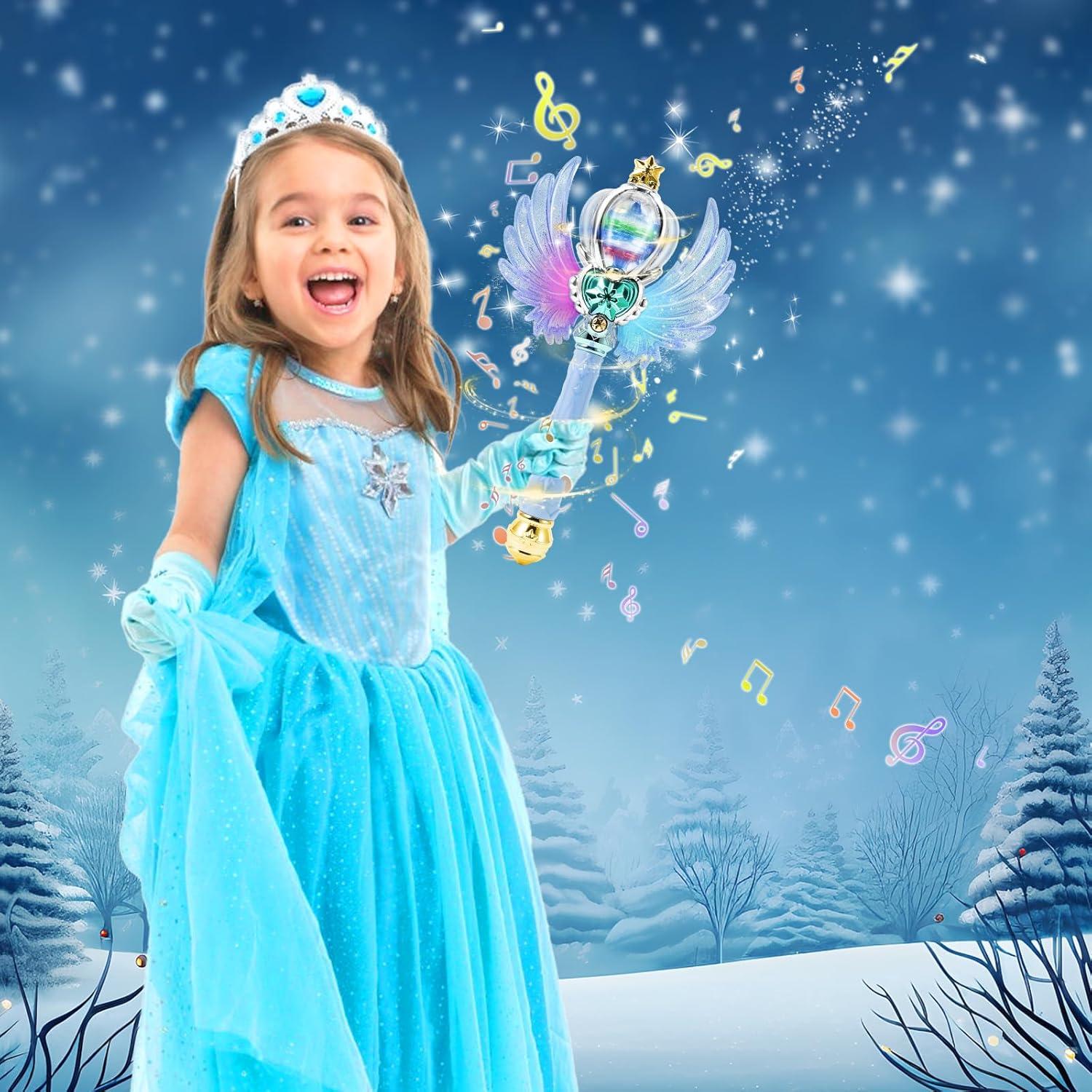 Varita de Copo de Nieve Iluminada EnchantZone 32.3 cm Azul