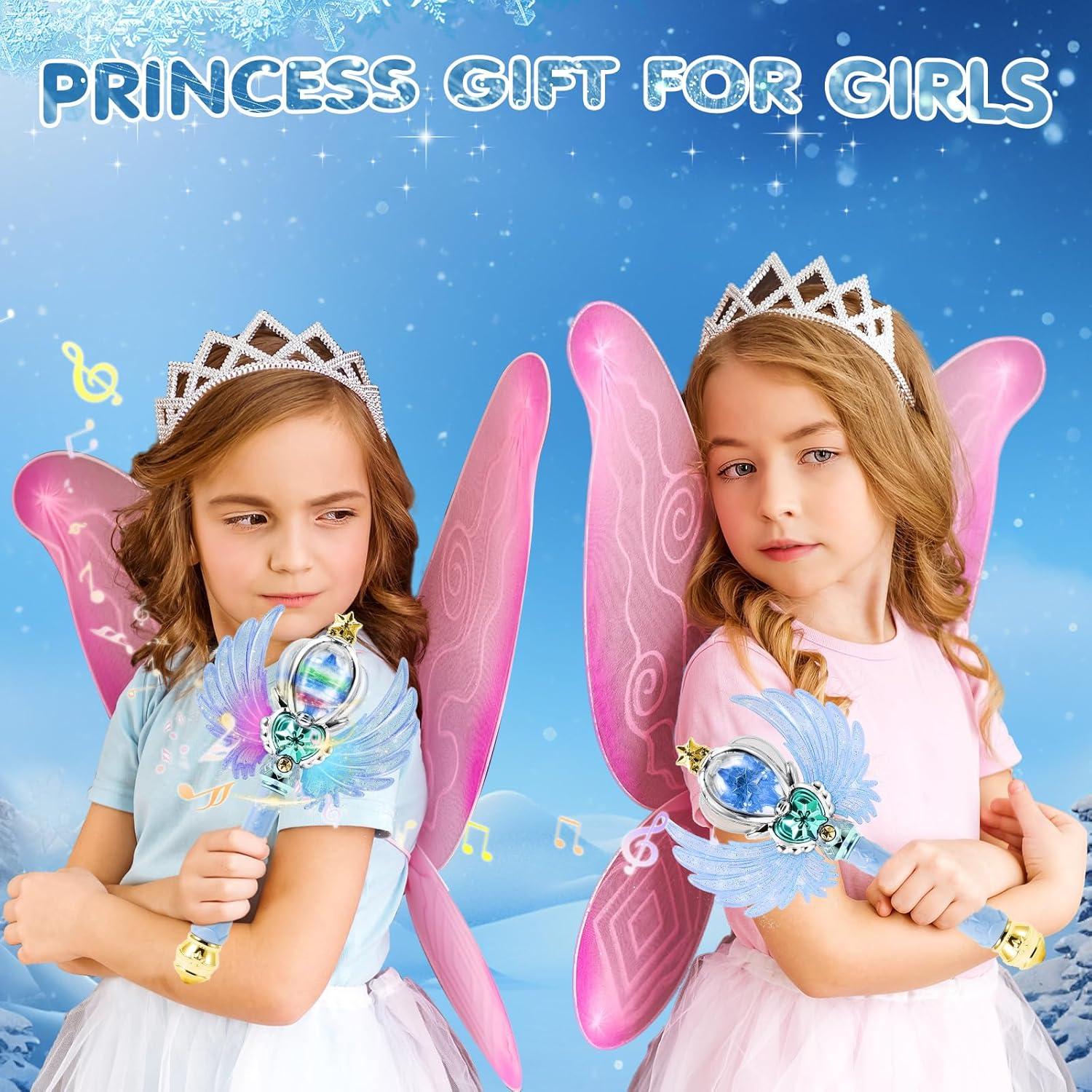 Varita de Copo de Nieve Iluminada EnchantZone 32.3 cm Azul