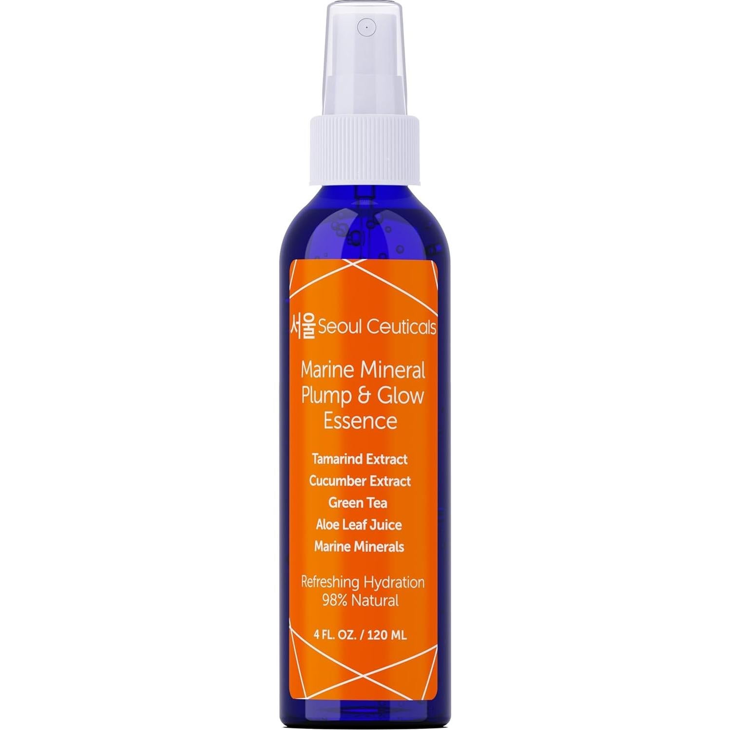 SeoulCeuticals Korean Skin Care Essence Toner - K Beauty Skincare Spray Mist For Face Contains Cucumber Extract and Marine Minerals + Organic Aloe - Get That Healthy Youthful Glow