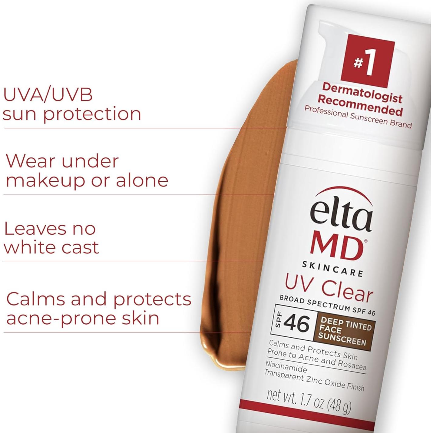 EltaMD UV Clear Protector Solar Tinteado SPF 46 48g