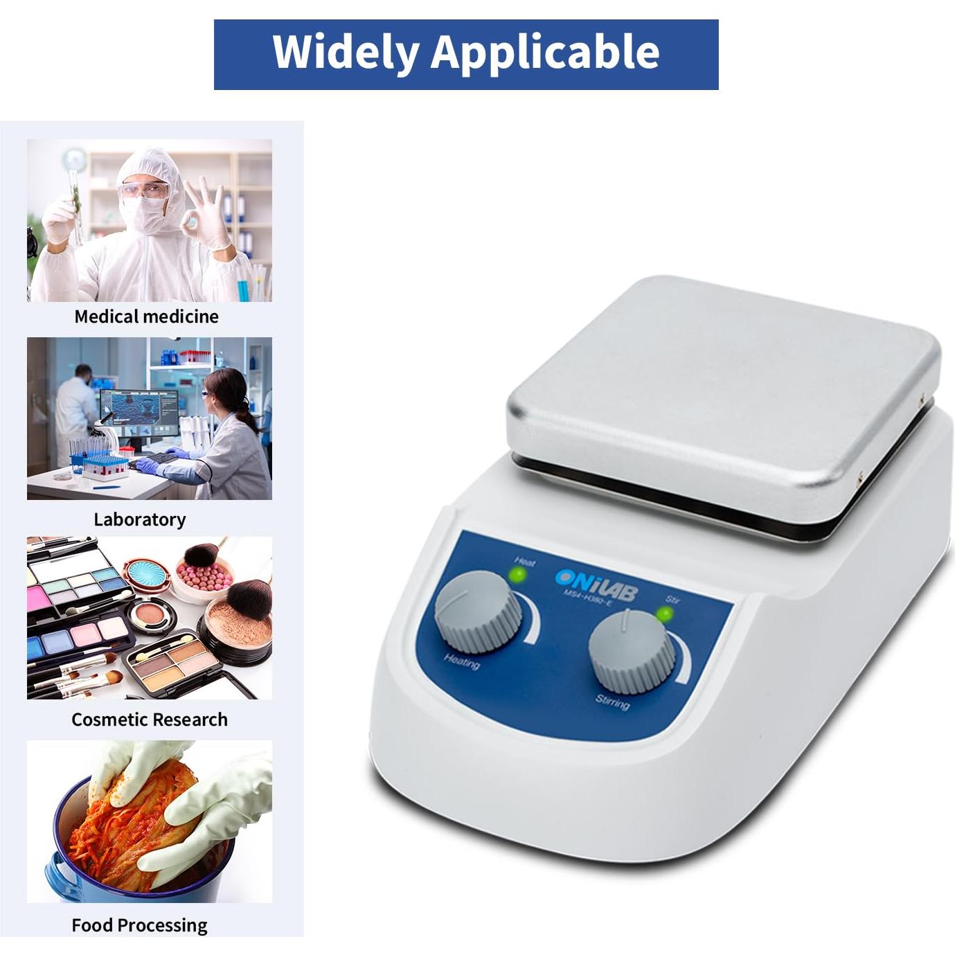 Agitador Magnético ONiLAB MS4-H380-E 5L 2000RPM 380°C