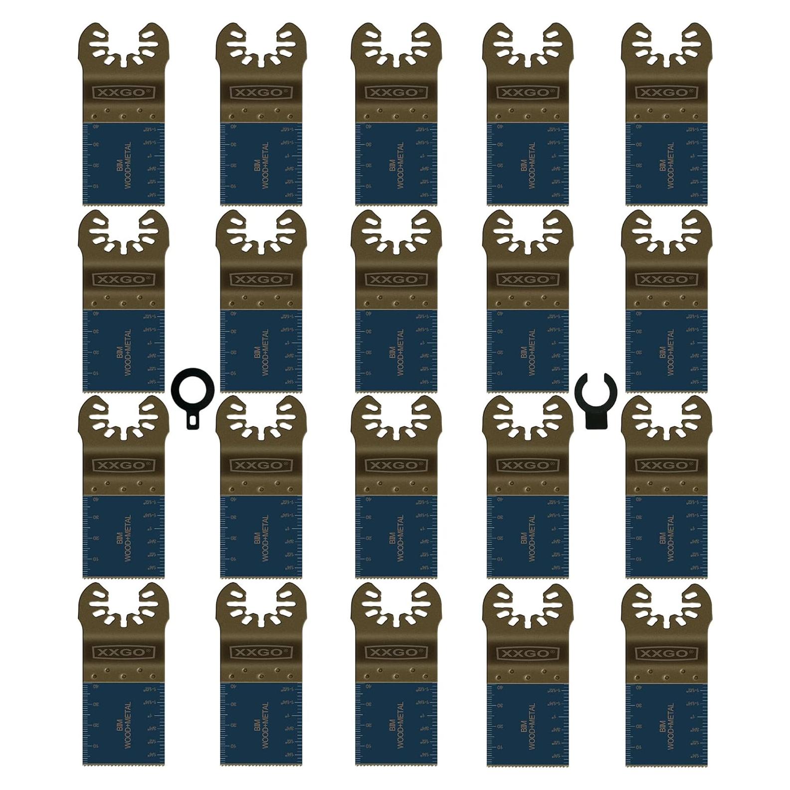Hojas Oscilantes Bi-Metal XXGO 20 Pcs para Multiherramientas