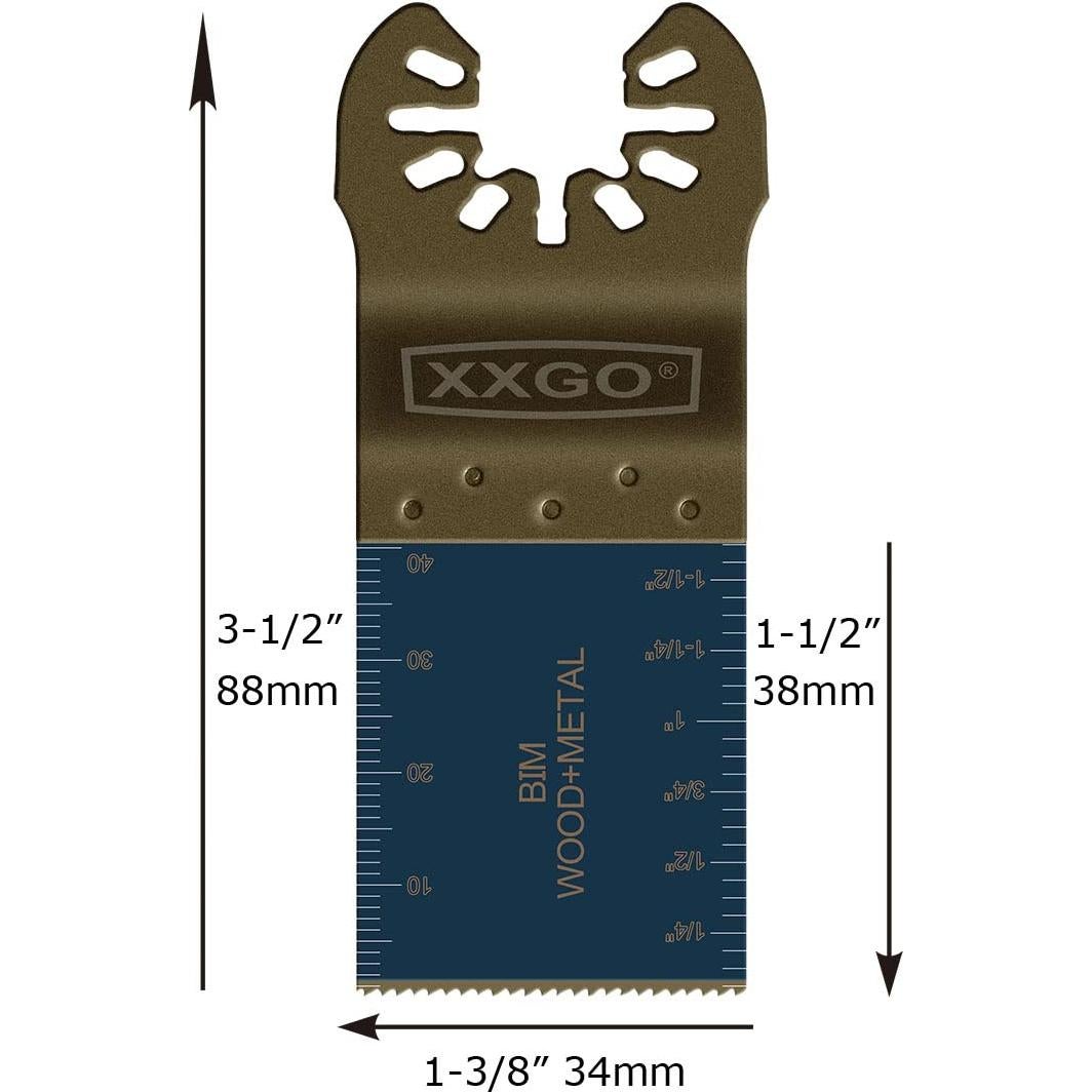 Hojas Oscilantes Bi-Metal XXGO 20 Pcs para Multiherramientas