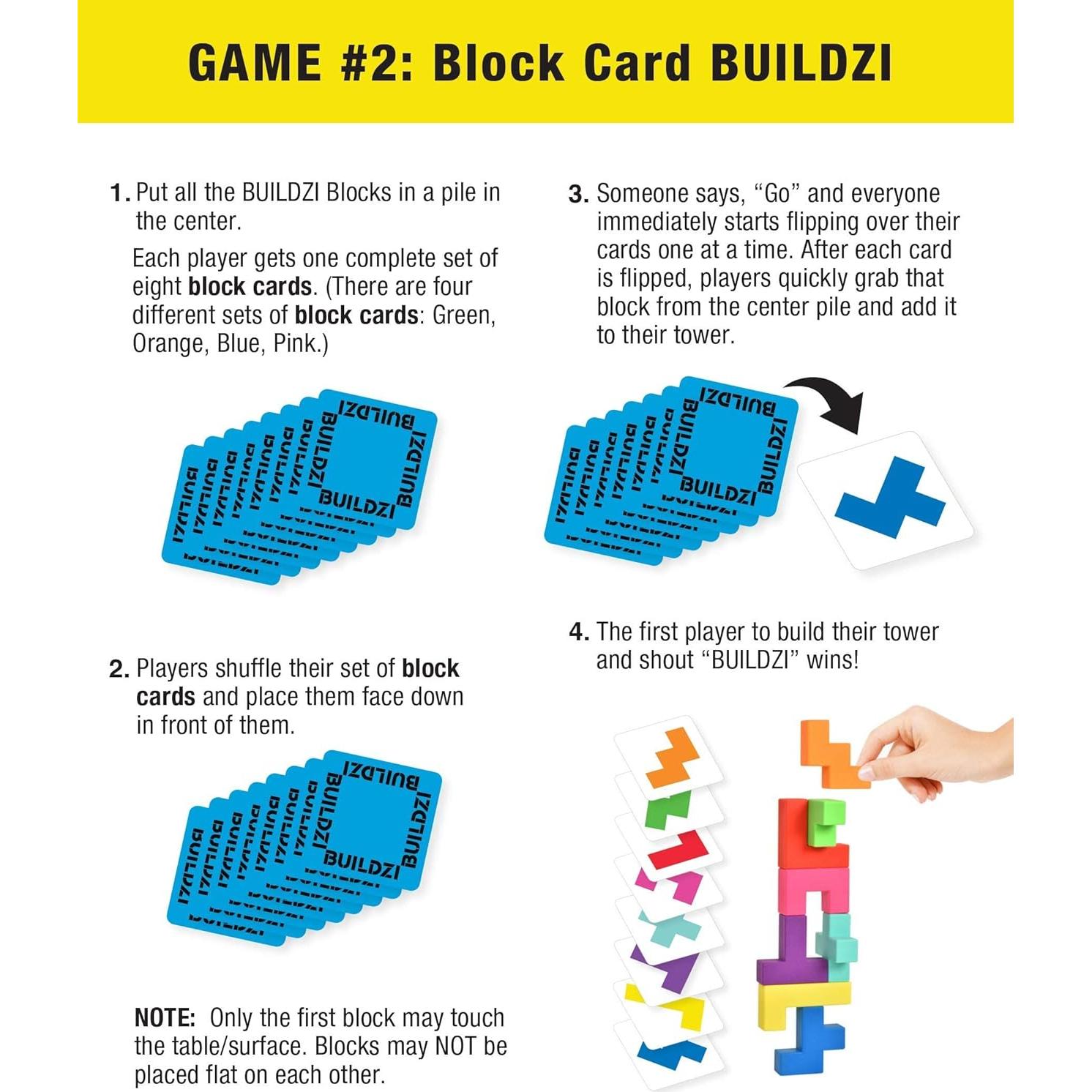 Juego de Bloques Apilables BUILDZI - Carma Games - 2 a 4 Jugadores