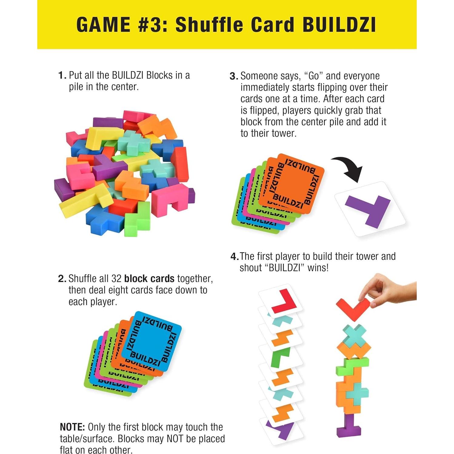 Juego de Bloques Apilables BUILDZI - Carma Games - 2 a 4 Jugadores