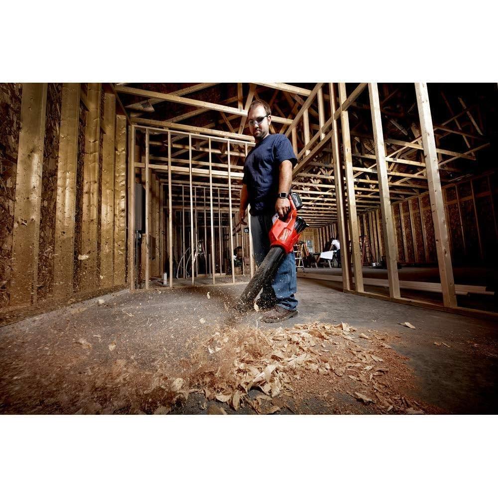 Milwaukee M18 18V Fuel 3/8'' Brushless Cordless Mid-Torque Compact Impact Wrench Bare Tool + Accessories, Black & Red