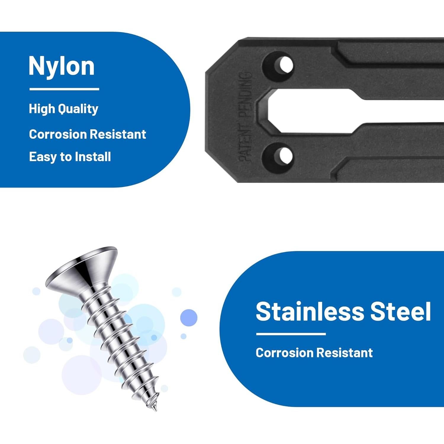 Riel de Kayak Omoojee 01 Accesorios Montaje Paquete de 2