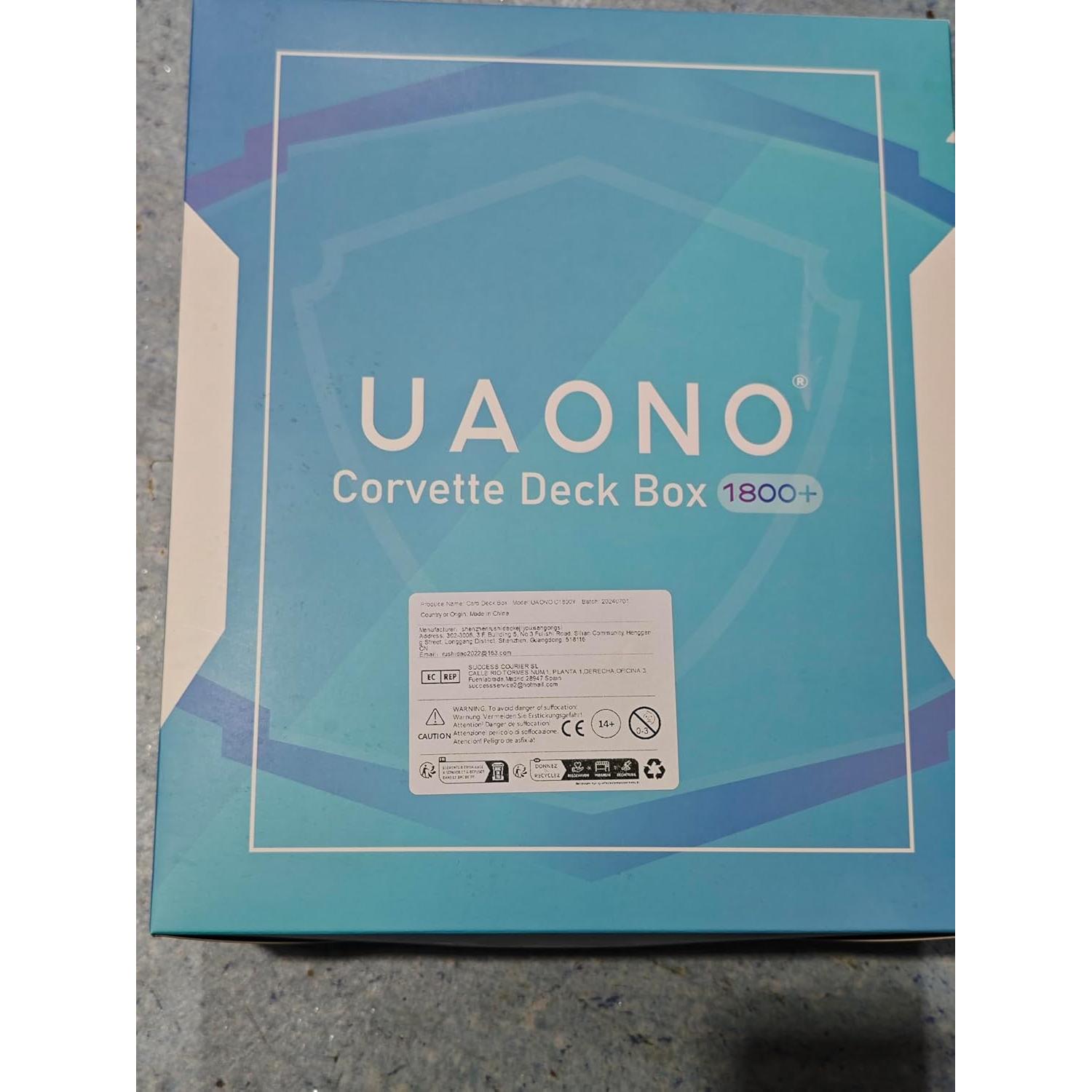 Card Storage Box for MTG, Trading Card Deck Box Holds 1800+ with 6 Dividers, Leather Printing Magnetic Closure Card Storage Case Fits TCG CCG Sports Cards (Green, Tree)