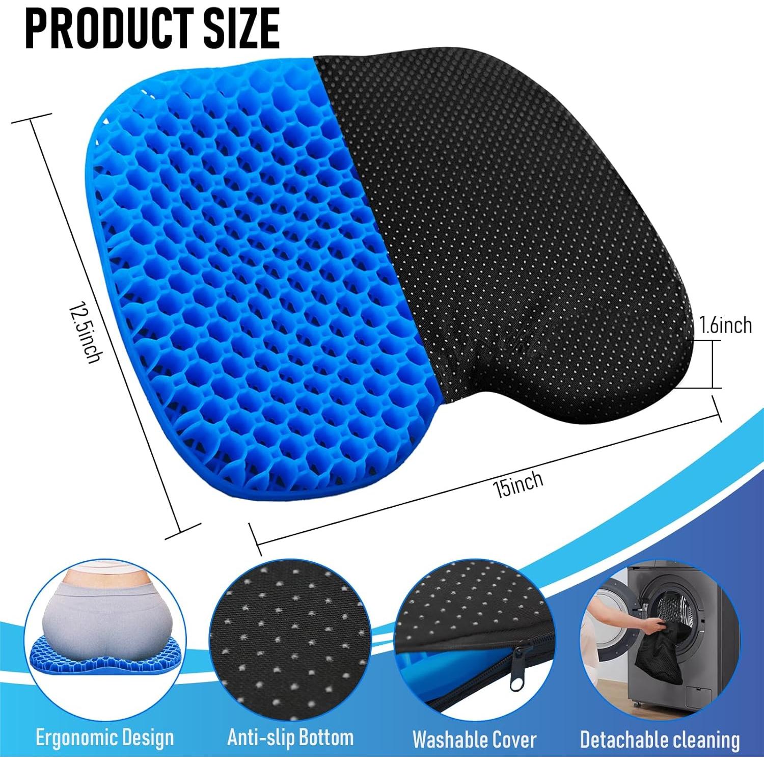 Cojín de Asiento para Kayak Ohaayoo Gel Impermeable 38x31cm