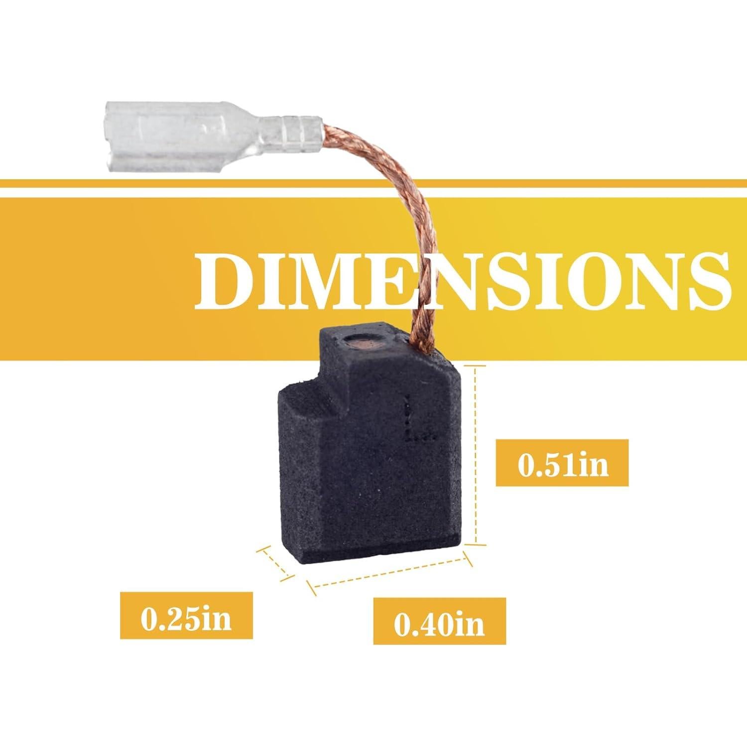 Paquete de 10 cepillos de carbón Dewalt 650916-01