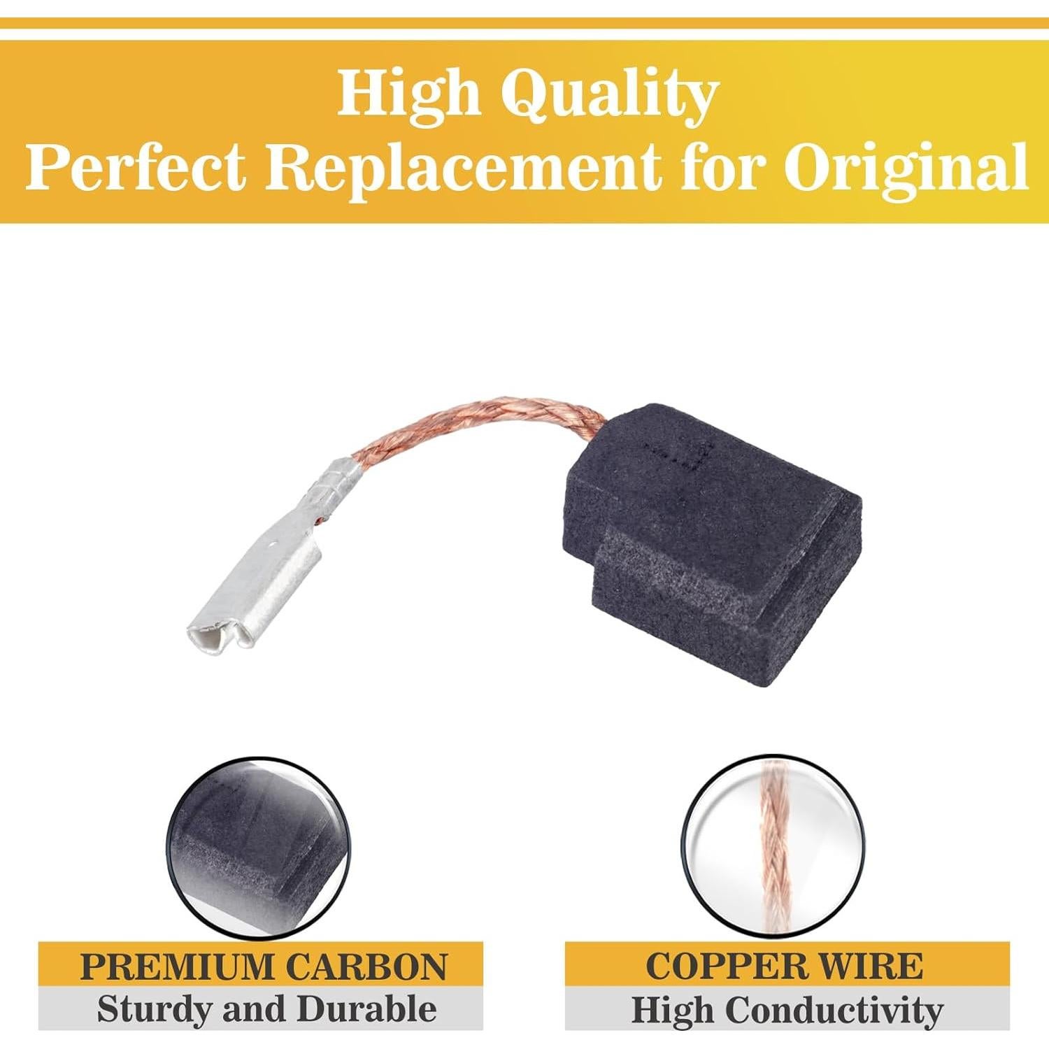 Paquete de 10 cepillos de carbón Dewalt 650916-01