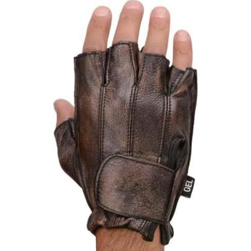 Guantes de Motocicleta Milwaukee MG7561 Cuero Marrón con Gel