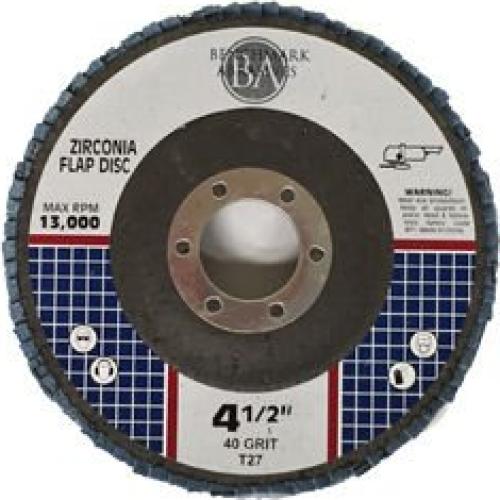 Discos de Aleta Curvados 4.5" Benchmark Abrasives 40 Grano