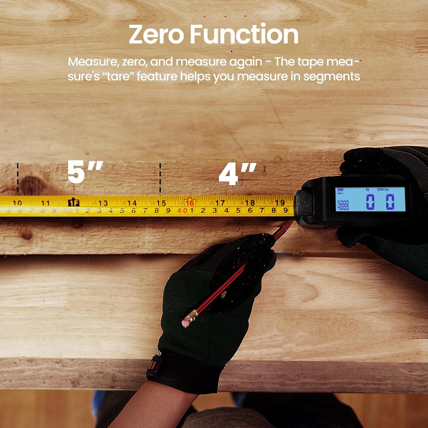 Cinta Métrica Digital ACPOTEL DT20 5m Amarillo, 6 Unidades