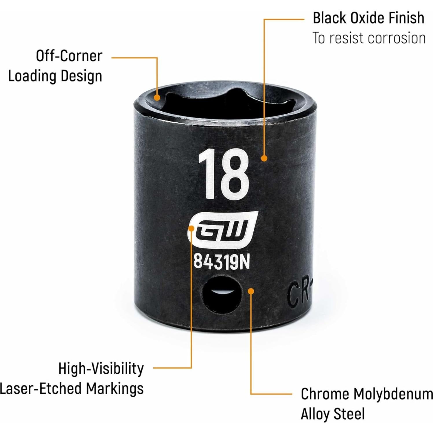 Juego de Enchufes GEARWRENCH 44 Piezas 3/8" SAE/Métrico