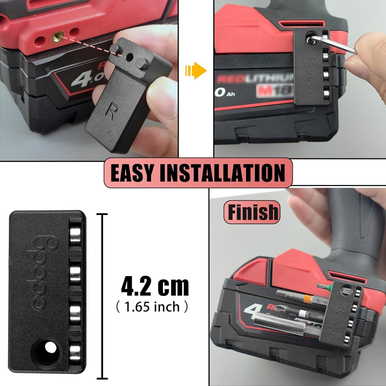 Soporte de Bits Magnético Milwaukee 18V para Taladro Eléctrico