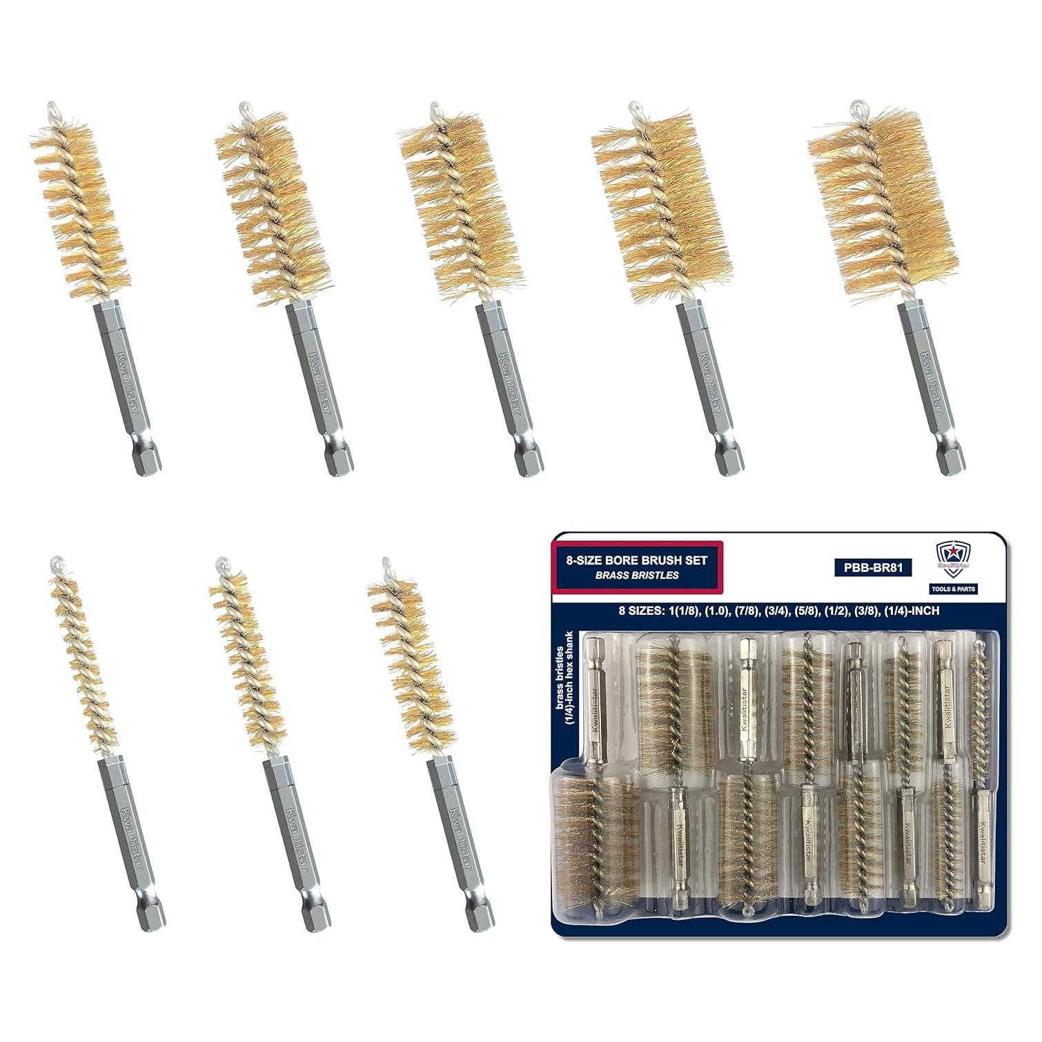 Juego de cepillos de perforación Kwalitistar 8 tamaños latón