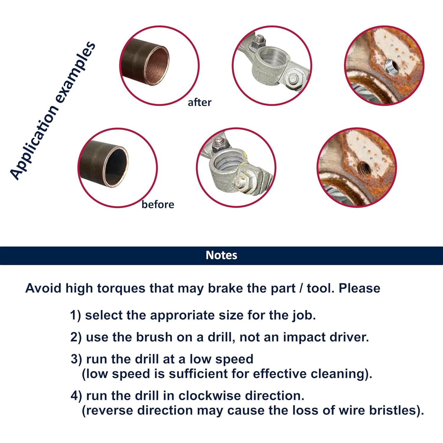 Juego de cepillos de perforación Kwalitistar 8 tamaños latón