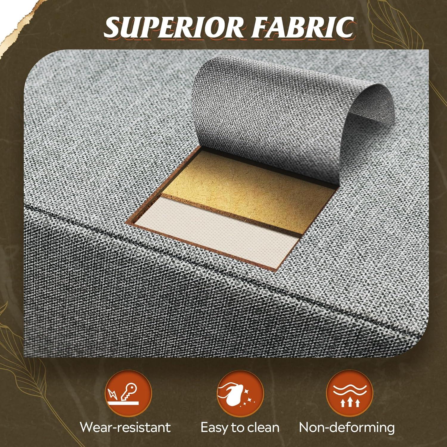 Cajonera WLIVE 3 Cajones Gris Oscuro, Almacenamiento Multifuncional