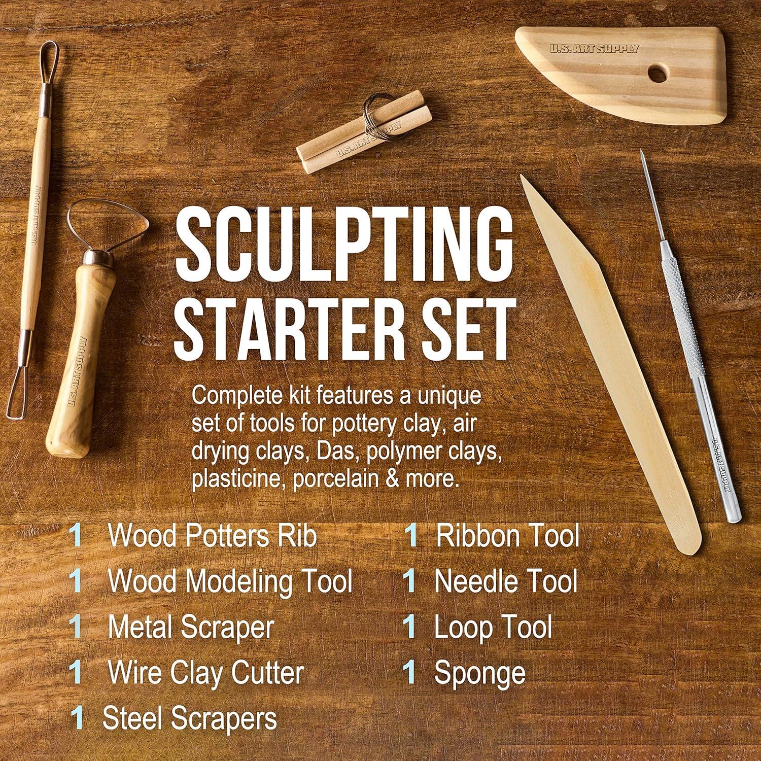 Juego de Herramientas de Cerámica U.S. Art Supply 12 Piezas