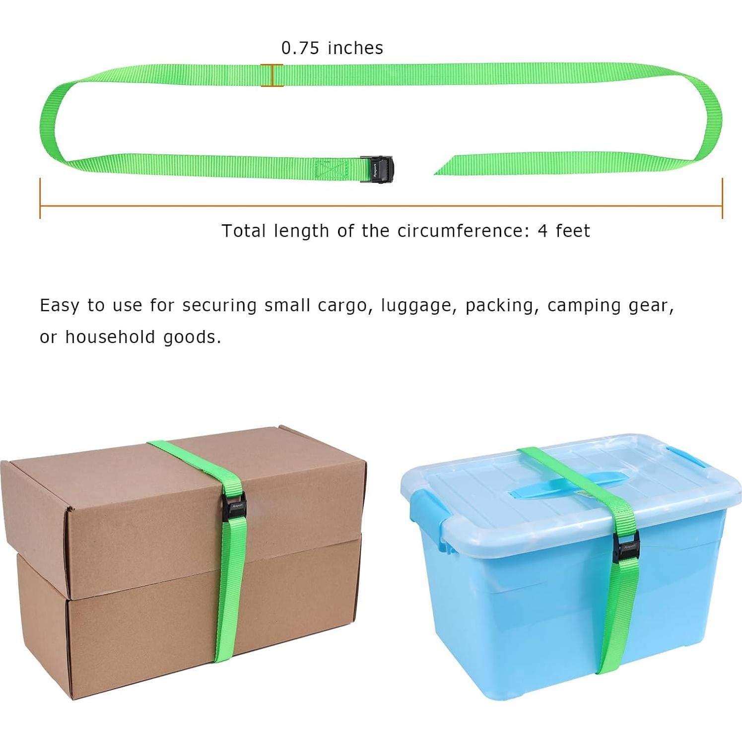 Correas de Amarre Ayaport 4ft Verde con Hebillas Ajustables