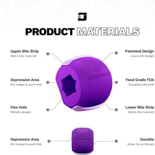 Ejercitador de Mandíbula Jawzrsize Pequeño Púrpura - Tonificador Facial