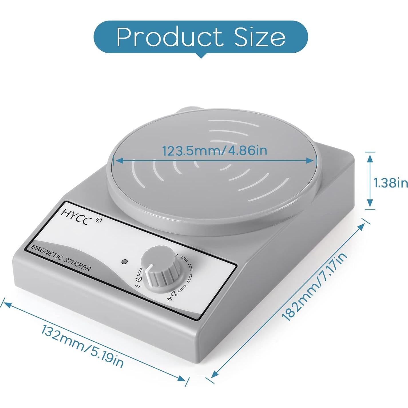 Agitador Magnético HYCC MX-3K 3000 RPM 3000ml