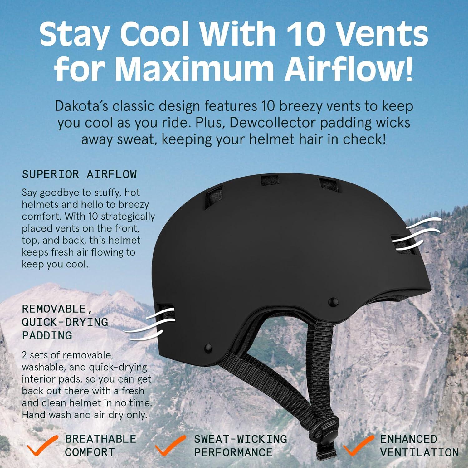 Casco Retrospec Dakota - Protección Multi-Deporte 51-61 cm