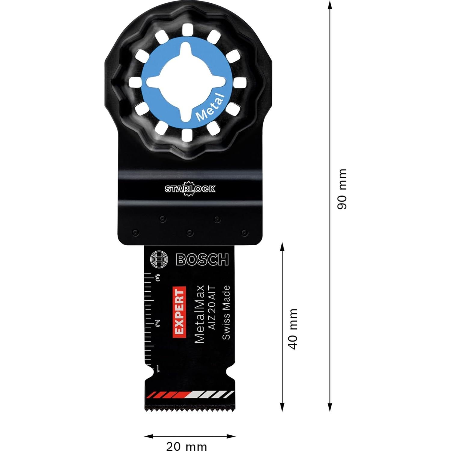 Cuchilla Bosch Expert MetalMax AIZ 20 AIT para Multiherramienta 20 mm