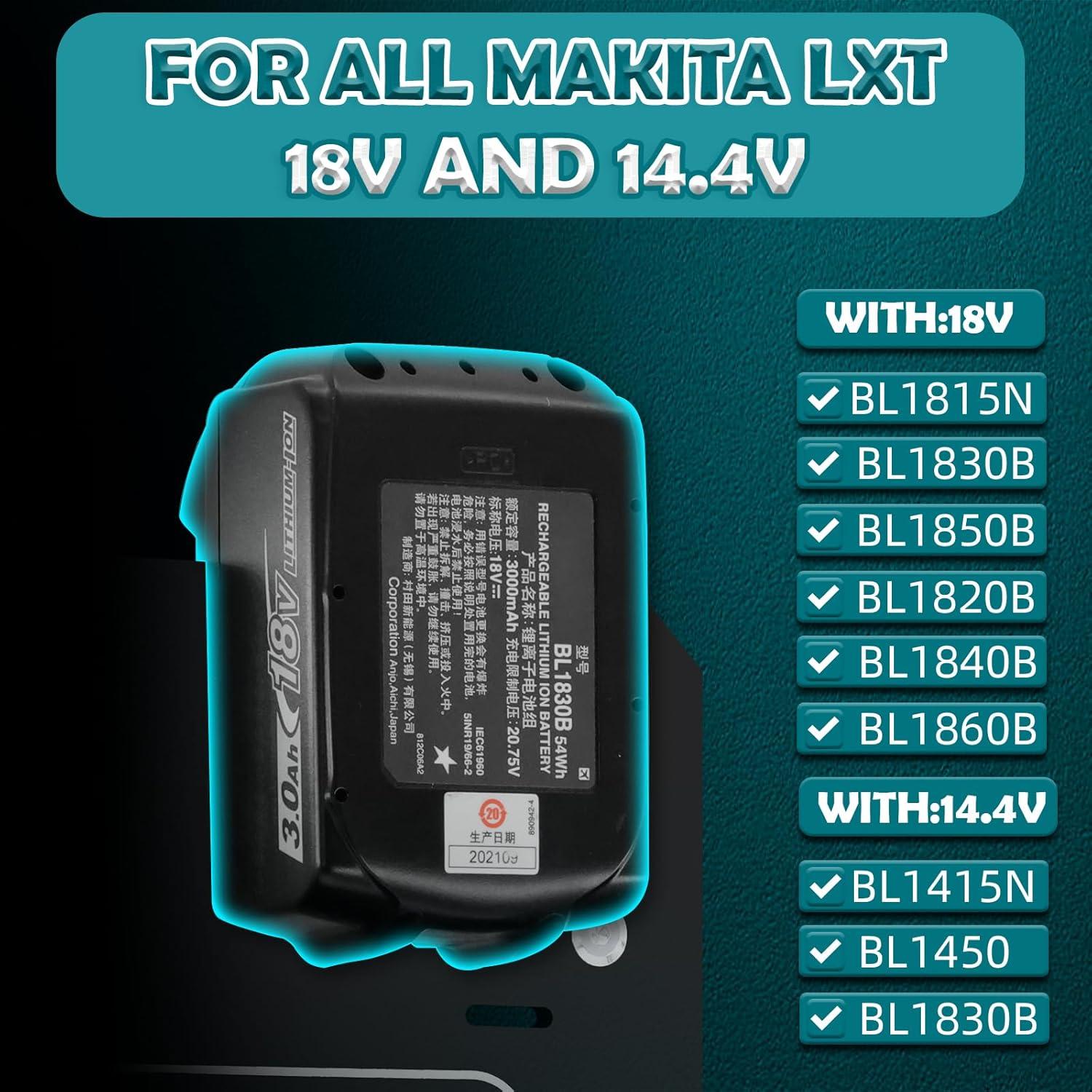 Soporte de Pared FETESNICE para Cargador y Baterías Makita