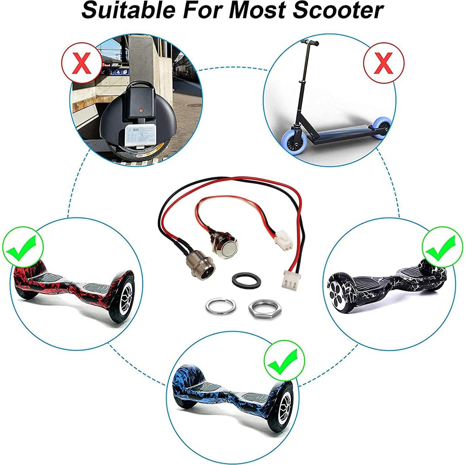 Puerto de Carga FEC tech GLDYTIMES 3 Pines para Hoverboard