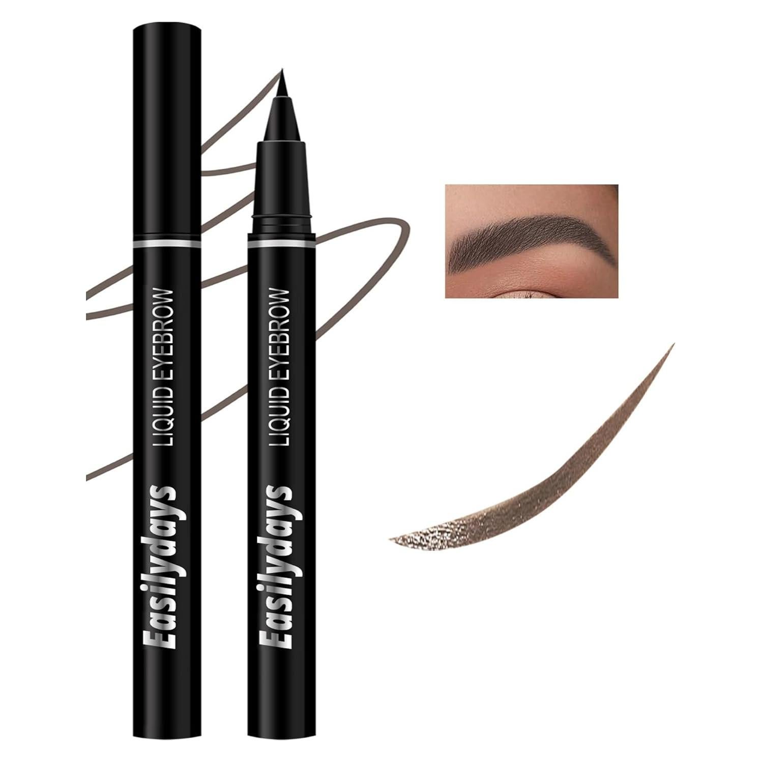 Delineador Líquido Impermeable Easilydays #01 Marrón Grisáceo