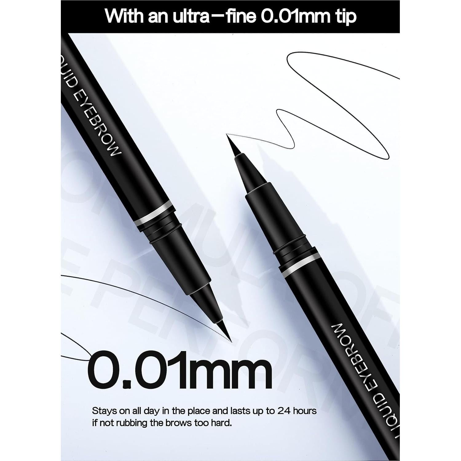 Delineador Líquido Impermeable Easilydays #01 Marrón Grisáceo