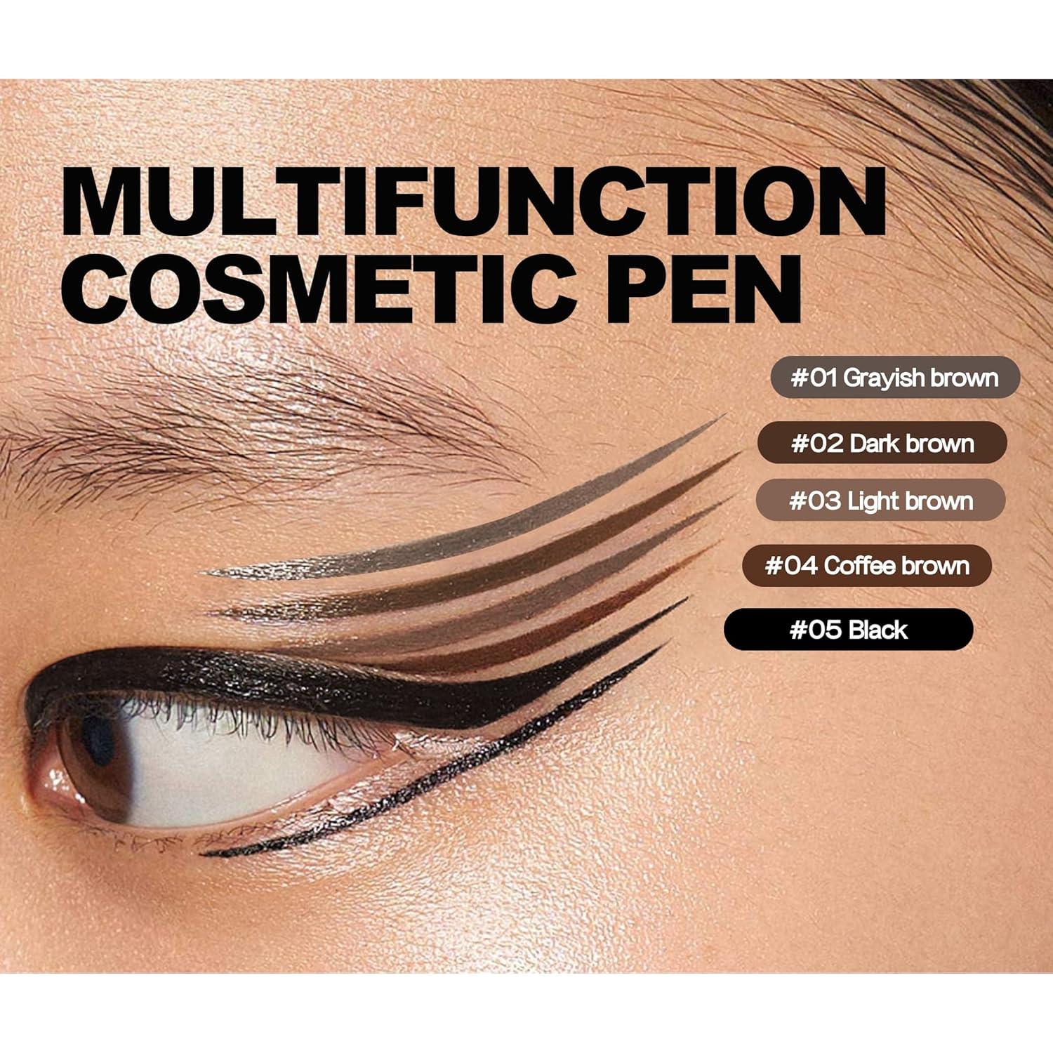 Delineador Líquido Impermeable Easilydays #01 Marrón Grisáceo